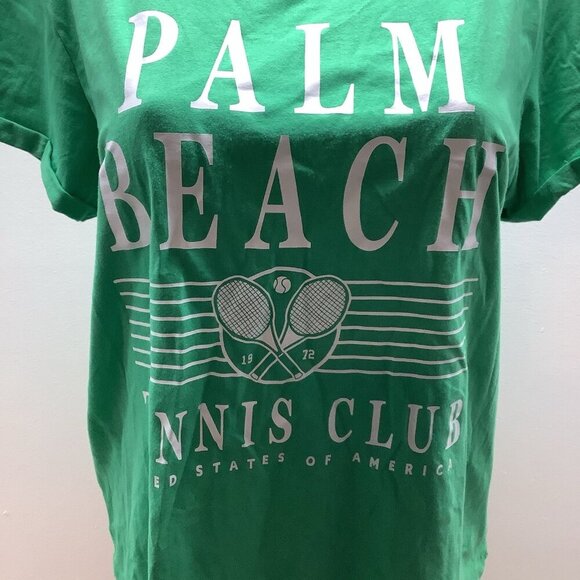 Tru Self Size Large Green Palm Beach Tennis Club T-Shirt. New With Tags - Picture 2 of 8